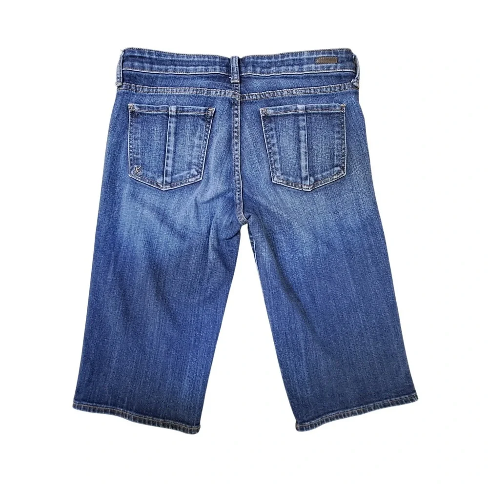 KUT from the Kloth Womens Bermuda Denim Shorts Medium Wash Blue Size 4 KB130MA1N